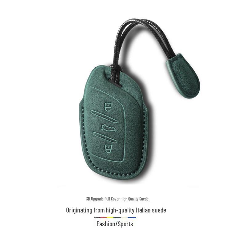 Roewe Key Case for RX5 eMAX, i5, RX8, i6, CLEVER – Suede Key Shell Holder