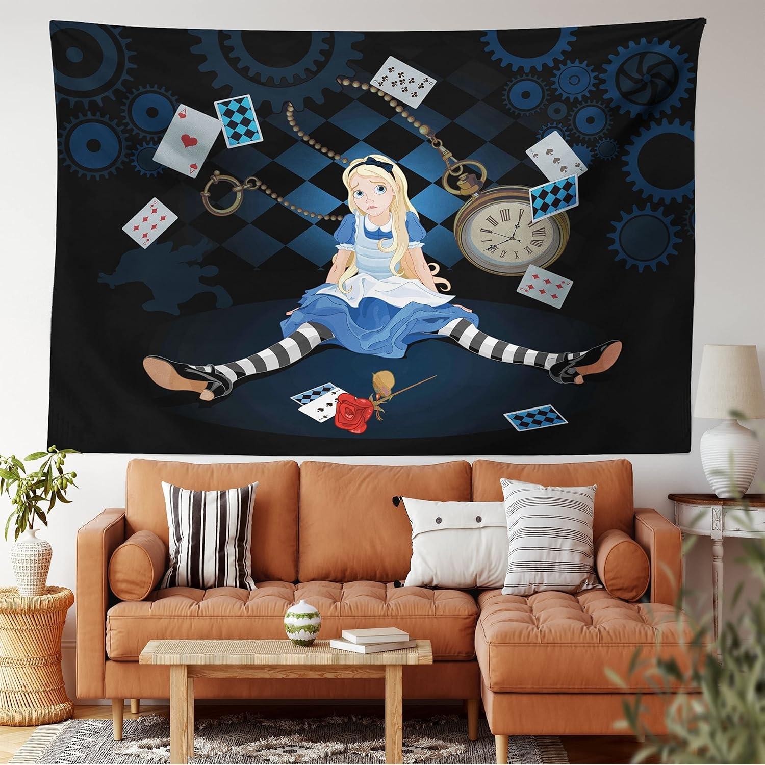 Alice in Wonderland tapestry grown up 75x100