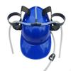 Beverage Hat with Tubes Hands Beer Helmet Novelty Drinking for Partygoers, Sports Fans,