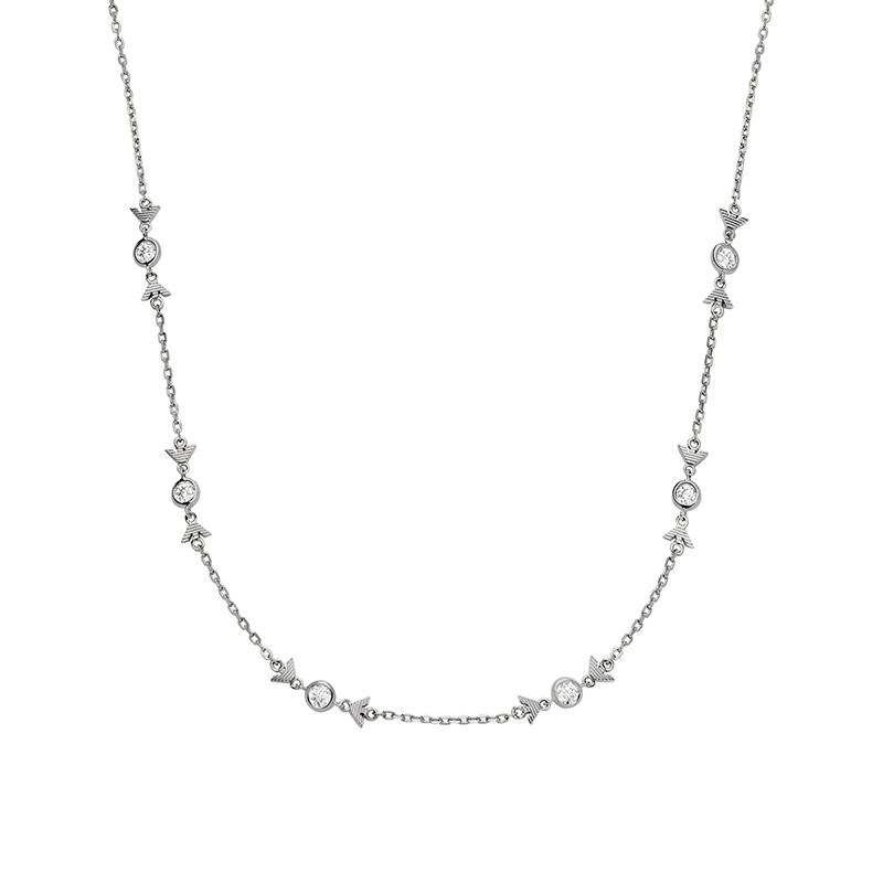 

Emporio Armani Candy Series High-End Luxury 925 Silver Necklace Women necklace EG3615040_NLP Basic Packaging-Box