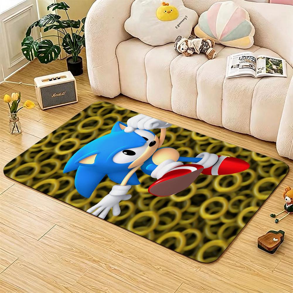 Sonic Hedgehog Carpet Non Slip Rug Plush Rug Small Rug Kitchen Floor Mat Outdoor Rug Non Shedding