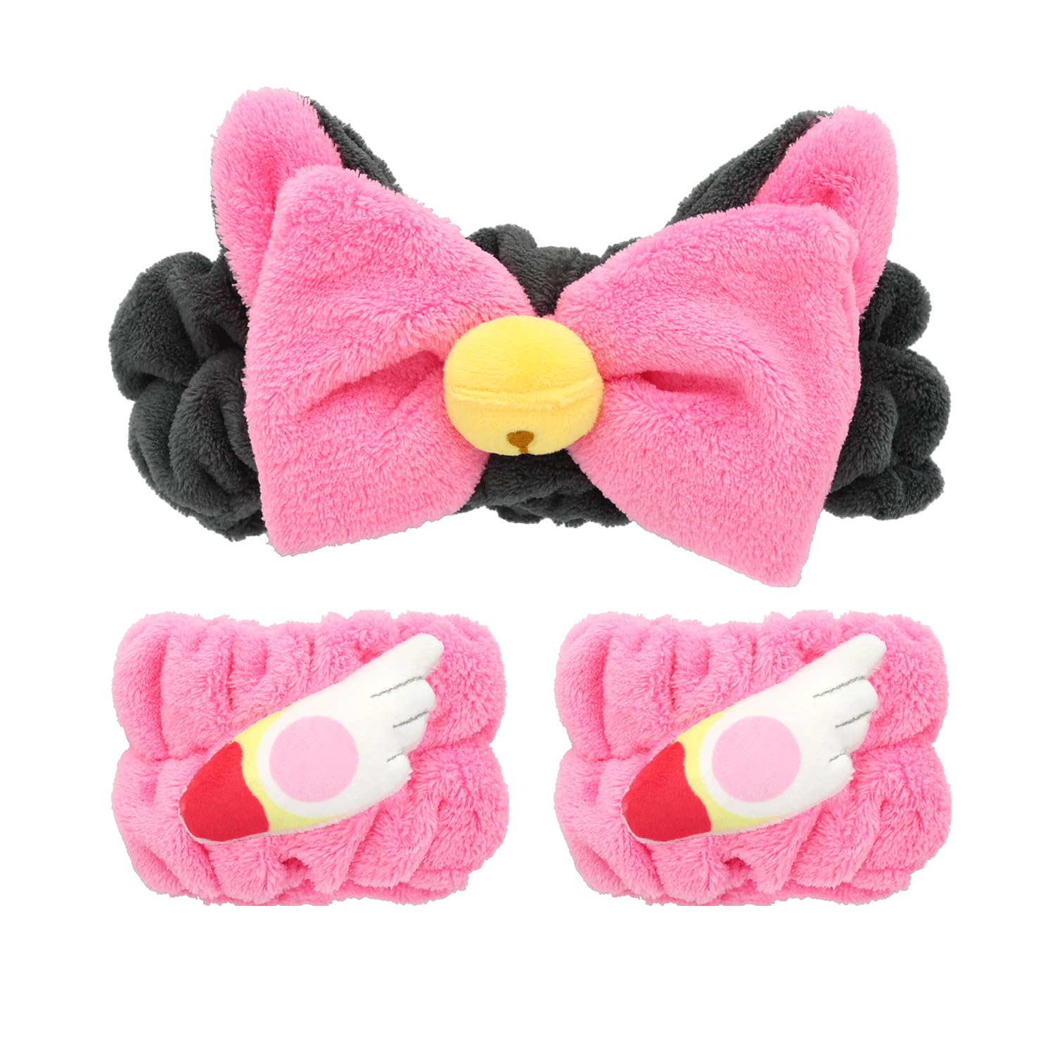 

Shobido Cardcaptor Sakura Hairband Armband CC Sakura Cat style Free & (D/Black costume, size)