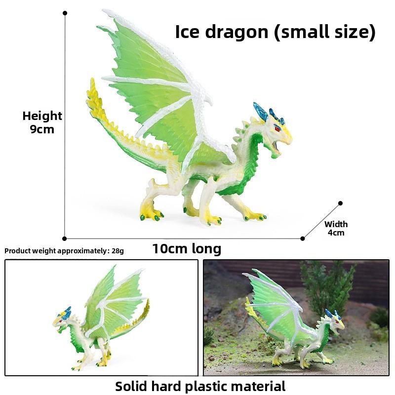 Simulation Mythical Animal Cow Monster Ice Dragon Fiery Eagle Ornament Model