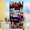 Grand Theft Auto Customize Text Beach Towel Super Soft Microfiber Quickdry Fabric Suitable for Swimming Gym Camping Yoga Vacation