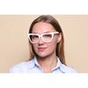 Full Rim Cat Eye White Smartbuy Collection Halia 3362 C2 Fashion Unisex Eyeglasses
