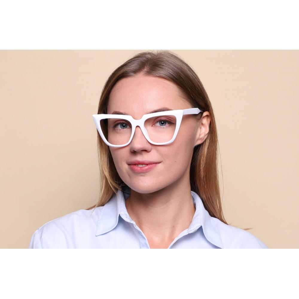Full Rim Cat Eye White Smartbuy Collection Halia 3362 C2 Fashion Unisex Eyeglasses