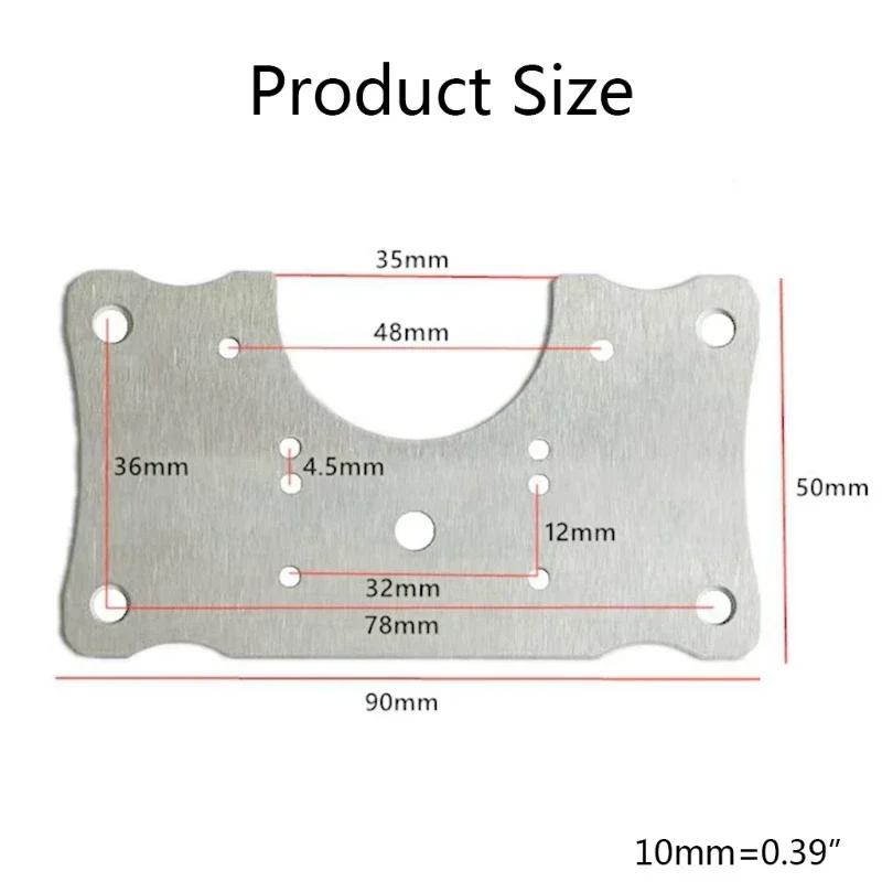 

1 шт., комплект ремонтных пластин для петель шкафа, ремонтная пластина для петель из нержавеющей стали для защиты деревянной двери кухонного шкафа 1