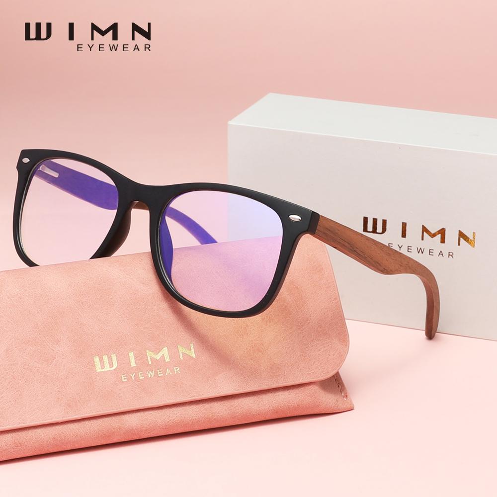 

WIMN Деревянные синие блокирующие очки повседневные мужские/женские телефонные компьютерные очки с защитой от синего излучения очки для ежедневного использования