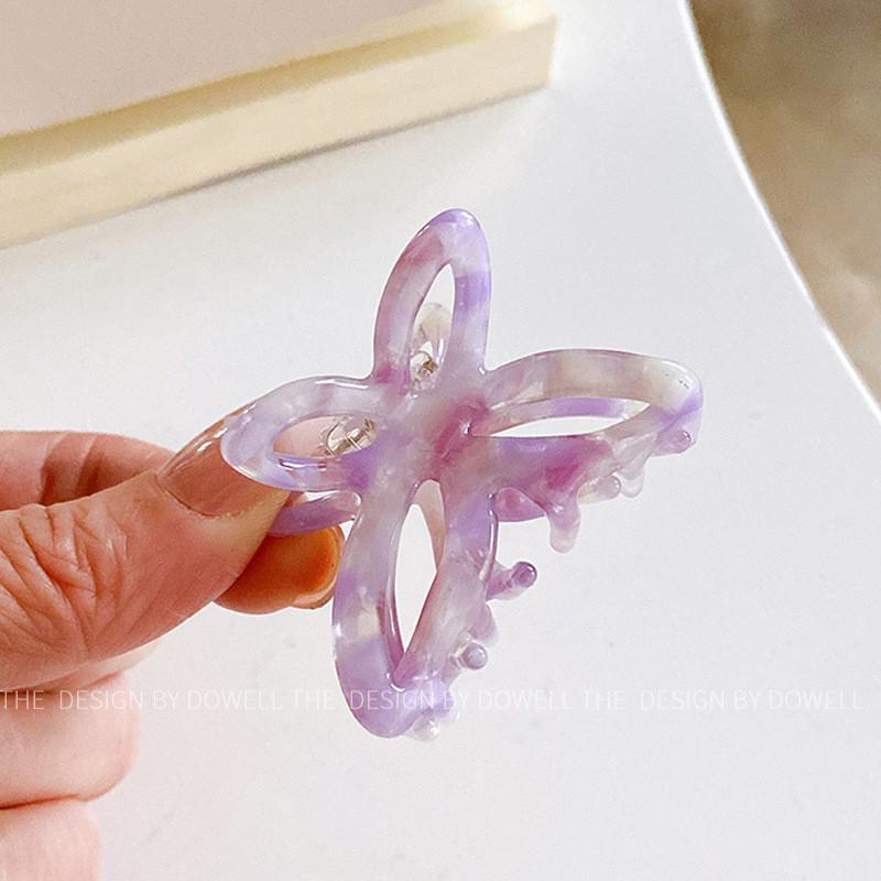 Chic And Trendy Mini Butterfly Hair Claw Clip In Acetate For Fashionable Women
