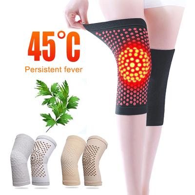 1 Pair of Self-heating Mugwort Knee Pads for Active Running and Bicycle Knee Pads for Old Cold Legs and Leg Warmers