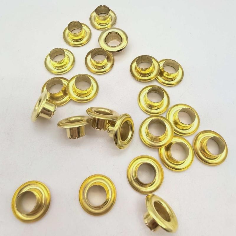 100Pcs 6mm Metal Eyelets Set Include Hole Puncher and Mounting Pliers Tool For Leather Crafting Belt Bag Making Sewing