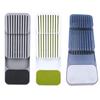 Kitchen Drawer Organizer Tray with Adjustable Compartments Cutlery Holder for Knives Forks Spoons Space-Saving Multi-Purpose Storage for Utensils