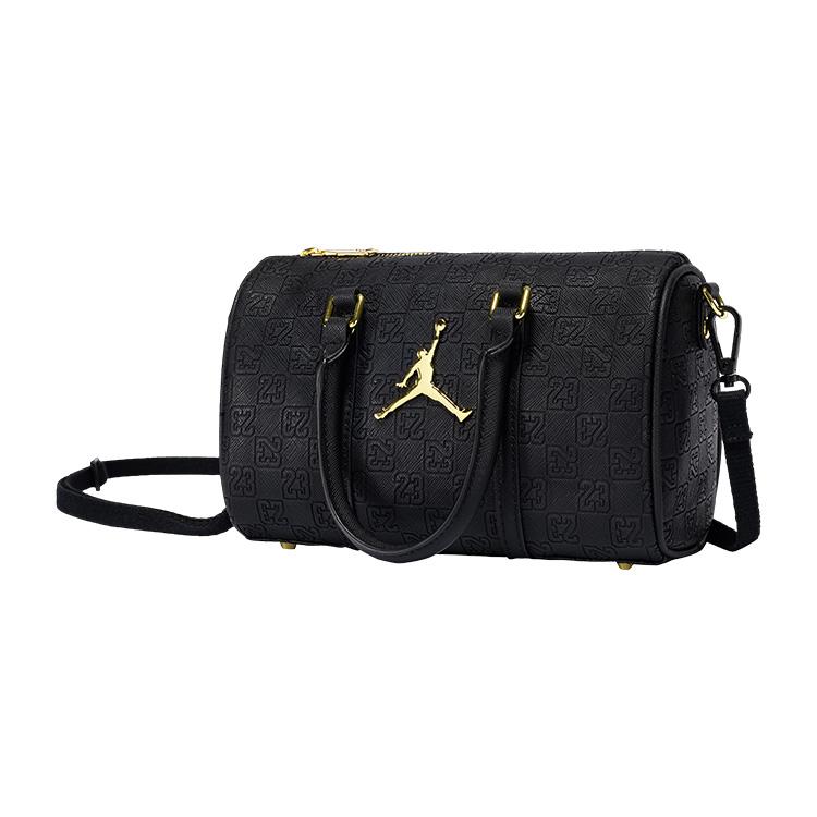 Jordan Сумка-тоут серия Monogram Клетка Золотая этикетка Унисекс Черный JD2543016AD-001