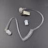 Agent Earpiece Clear Stretch Coil Metal Clip Secret Service Cosplay Costume Prop Adults Kids Security Guard Earbud Headphone Headset Accessories Toy