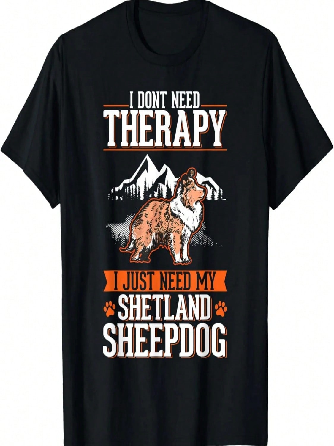 Shetland Sheepdog Therapy Sheltie Sheepdog Cllie T-Shirt S