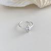Xiaohongshu 925 Sterling Silver Exaggerated Plain Ring for Women – Simple, Luxurious, High-End Design.