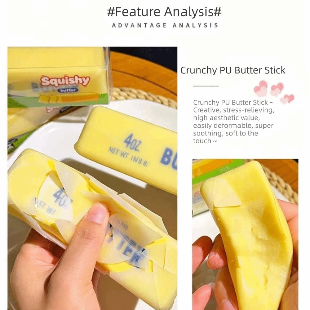 Sensory Fidget Butter Stick Squishy Crunchy Butter Bar Toy Slow Rebound Toy Children Gifts