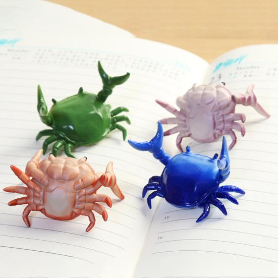 Animal Design Single Pen Holder High Stability Plastic Weightlifting Crab Pen Holder for Office