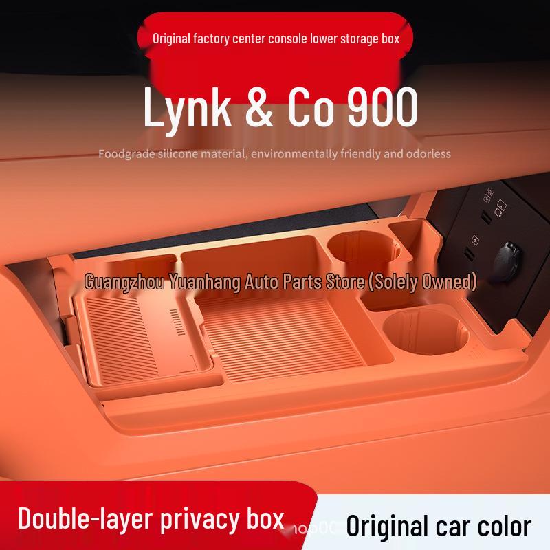 Fits 25 Lynk & Co Models: Center Console Storage Box & Glasses Organizer Car Accessory Parts