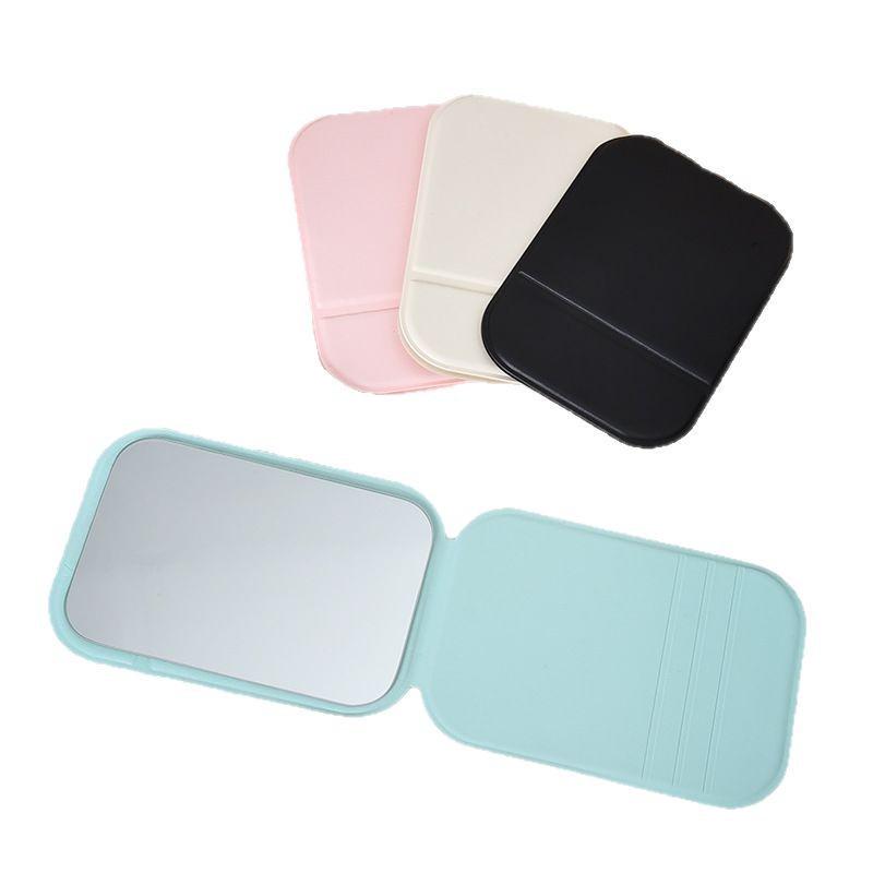 Compact Foldable Travel Makeup Mirror - Portable Handheld Mini Pocket Mirror for Student Dorms
