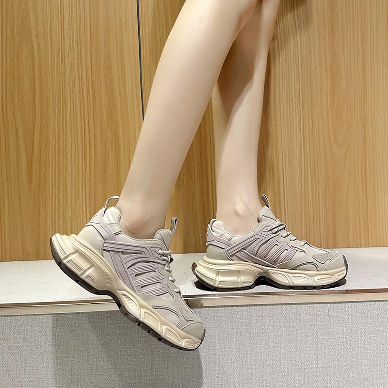 New Dad Shoes for Women Fashionable Thick-soled Sports Single Shoes