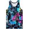 Colorful Abstract 3D Print Tank Tops Men's Streetwear Vest Oversized Sleeveless Tank Top Bodybuilding Fitness Gym Man Clothing