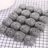 Stainless Steel Wire Ball Brush Cleaning Kitchen Pot Tableware Cleaner Scrub Rust Remover Dish Strong Tools With Handle 20pc/lot