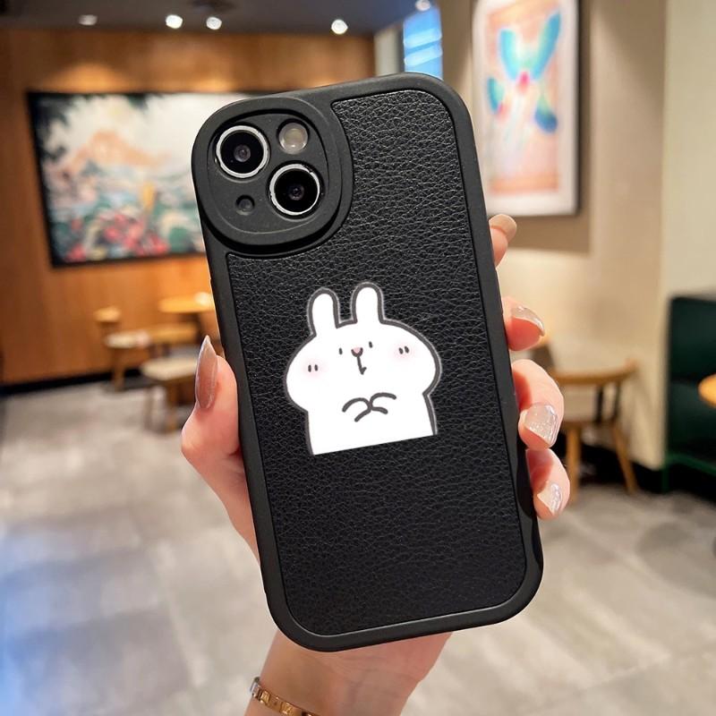Cute Bunnys Phone Case For Apple Iphone 13 14 Pro 11 12 Mini Max X Xr Xs 8 7 Puls Lambskin Silicone Cover