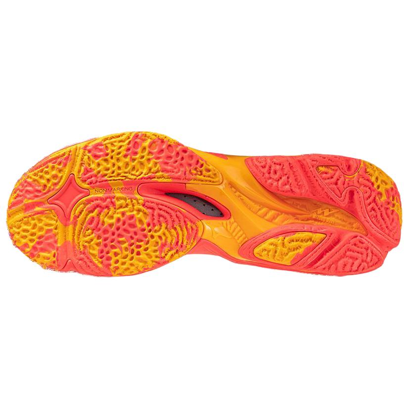 Mizuno Wave Lightning Z8 White Fiery Coral Citrus Unisex V1GA240098
