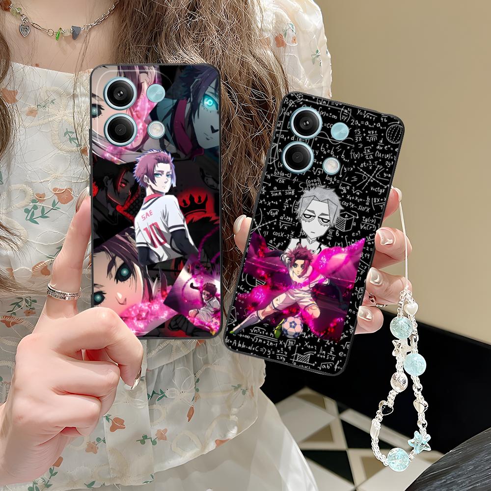 Blue Lock Itoshi sae Phone Case for POCO M7 M6 M5 M4 M3 X7 X6 X5 X4 X3 Pro GT 5G Colorful Printing Cover Luxury Pretty Cover