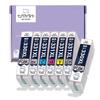 Ink Factory Compatible Ink Cartridges for Canon and TS8830 Set PGBK BCI331XL 330XL Ink Cartridges BCI-331 BCI-330 TS8530, TS8630, TS8730, Printers,