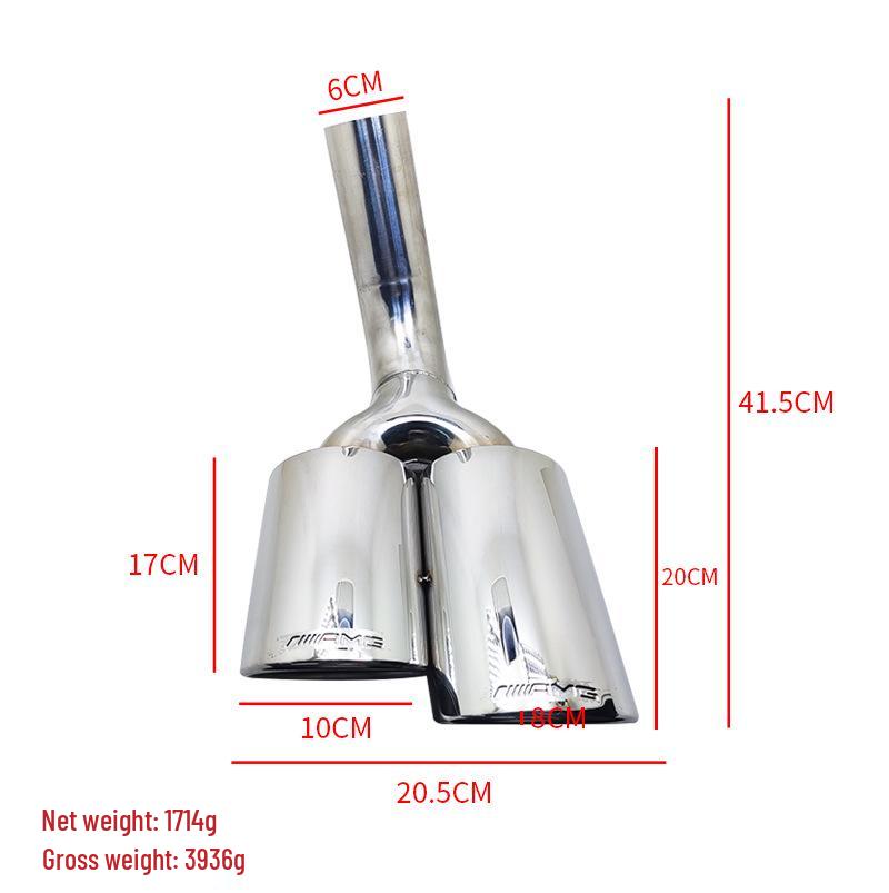 Eșapament din Oțel Inoxidabil cu Ieșire Dublă pentru Mercedes-Benz Clasa G AMG W463 07-15