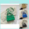 Trendy Retro Small Square Shoulder Bag For Autumn Fashion In Elegant Colors Black Gold