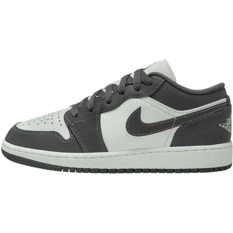 Air Jordan 1 Low GS Grigio Ferro Scarpe da Ginnastica Bambino Bianco Summit 553560-044