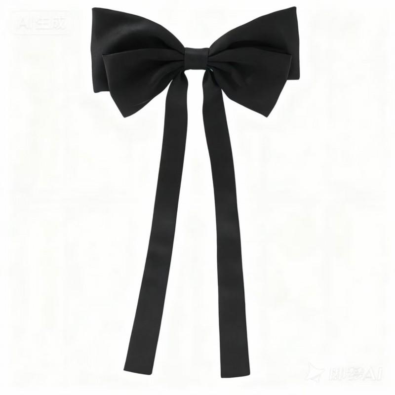 Large Bow Hair Clip Women Handmade Fabric Clamp Elegant Back Of Head Accessory Korean Style Sweet Chic Headwear