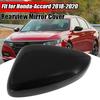 Left Side Mirror Cover Cap Replacement Glossy Black Fits HONDA ACCORD 2018-2022