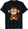 Funny Grumpy Monkey Animal Design Gift for Men Women T-Shirt