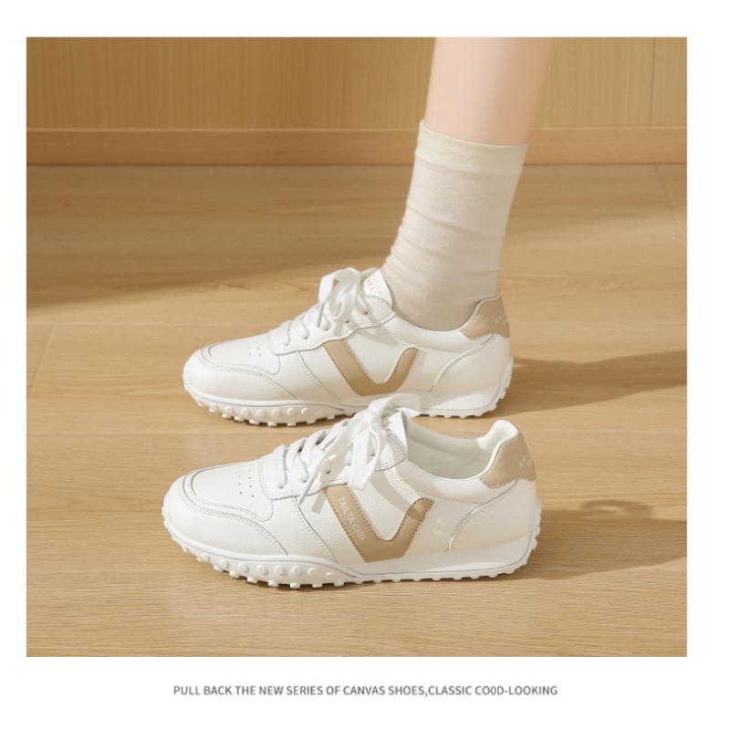 2025 New Women Motion Little White Shoes PU Comfort Women Casual Shoes Outdoors Sneakers Soft Non-slip Sneakers Zapatos De Mujer