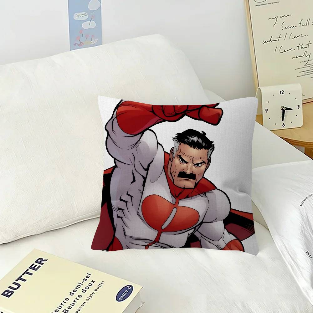 Anime I-Invincible O-Omni Man Cushion  Cushion Cover Car Throw Pillow Case For Sofa Car Christmas Gift