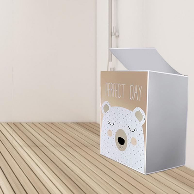 Housse de protection pour sèche-linge Housse pour lave-linge séchant à chargement par le dessus avec motif de dessin animé Fermetures éclair Imperméable Enveloppe pour lave-linge pour la maison le club