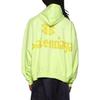 Balenciaga Tape Type Ripped Pocket Hoodie Oversized 'Fluo Yellow' Men's 744441TOVB17204