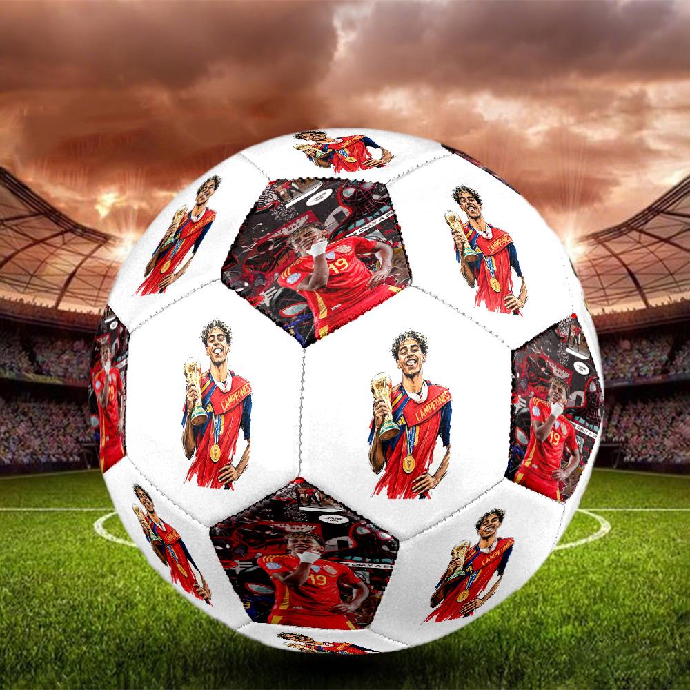 Lamine Yamal 19 Breakthrough Size 5 Football Machine-Stitched Indoor/Outdoor Universal Football Soccer Accessory