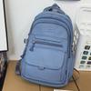 Children Elementary School Students  Female Junior High School Students  Solid Color Male Backpacks  High School Students  Large Capacity Backpacks