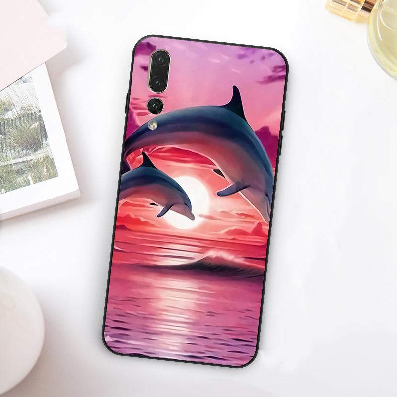 Dolphin For Huawei Nova 5T 9 10 SE 7i 8i 11i 12i Y73 Y90 Y70 Y72 Y61 Y91 Y60 P20 P40 P30 Lite Case