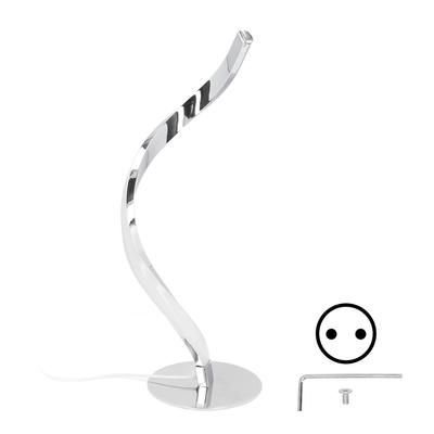 Lampada da Tavolo Curva Moderna Luce Bianca 3000K LED Lampada da Scrivania a Spirale per Soggiorno Camera da Letto 100?240VEU
