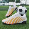 Youth Low-Top Long Spikes Leather Football Shoes