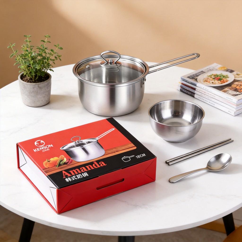 Stainless Steel Soup Pot And Bowl Set Gift Collection For Weddings And Holidays