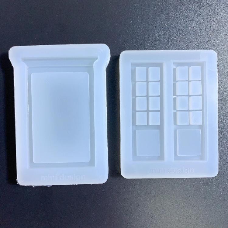 2Pcs Photo Frame Silicone Mold Window Picture Frame Mold for DIY Crafts Making