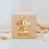 Personalized Money Box Initial with Name Wooden Money Boxes Child Coin Bank Birthday Holiday Gifts for Kids Coin Collection Case