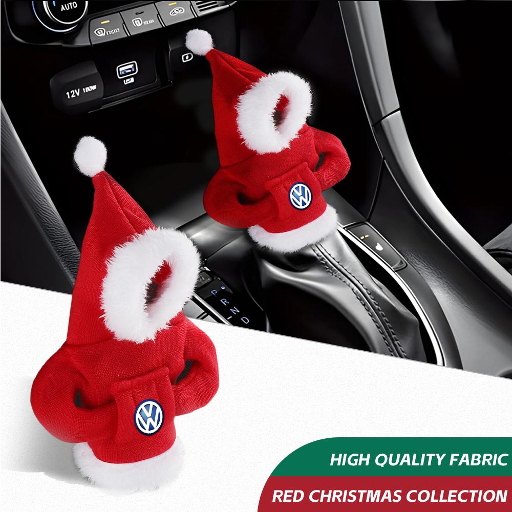 Hoodie Car Gear Shift Knob Cover Manual Handle Change Lever Cover Valve for Volkswagen Rline Blue Motion Caddy Scirocco CC Golf